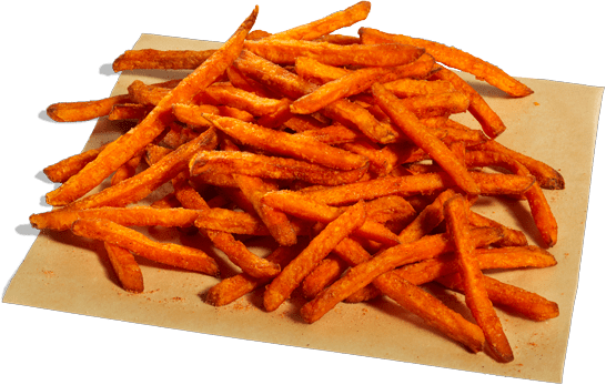 Sweet Potato Fries
Just like regular fries but sweeter, and objectively better with ranch.